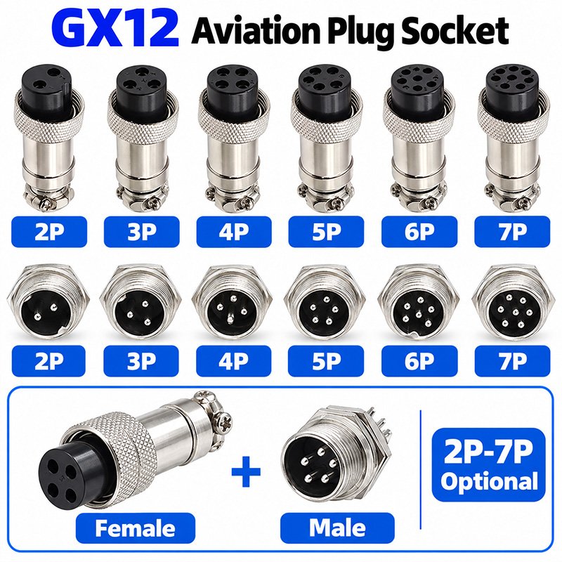 Aviator Connector Kit - Kit d'adaptateurs électriques 10 pièces GX12