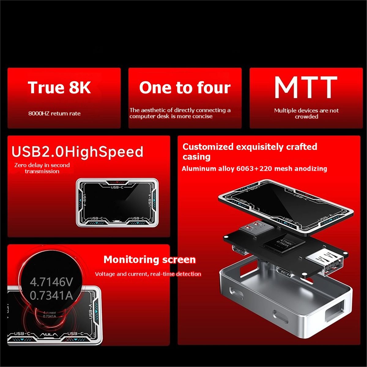 Gaming Keyboard Splitter - ■ ★ Nouvelle Arrivée : Hub