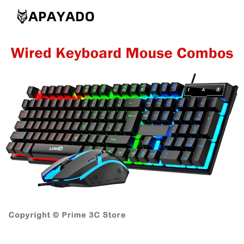 Gaming Keyboard Extension - Ensemble clavier et souris filaires, 104