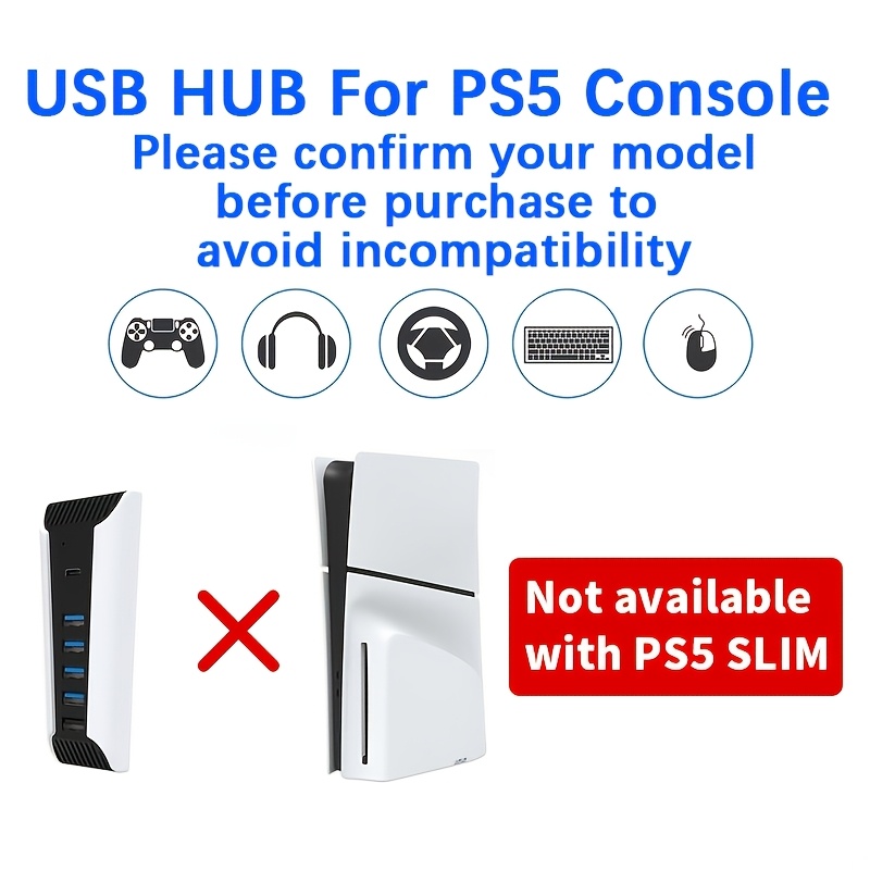 Hub USB 5 en 1 pour console PS - Gaming Keyboard Splitter avis et prix