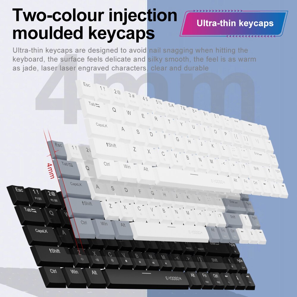 E-YOOSO A68 RVB Mini Mince USB - Gaming Keyboard Bundle avis et prix
