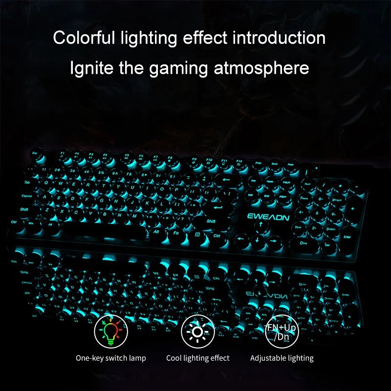 Ensemble clavier et souris rét - Gaming Keyboard Mechanical avis et prix