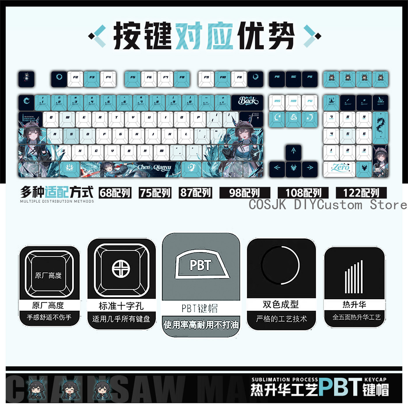 122 touches d'ordinateur migno - Gaming Keyboard Mechanical avis et prix