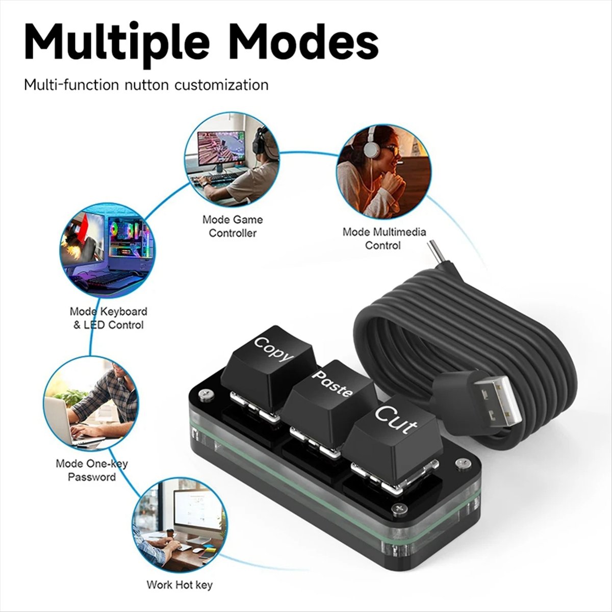 Clavier miniature à programmat - Gaming Keyboard Mini avis et prix