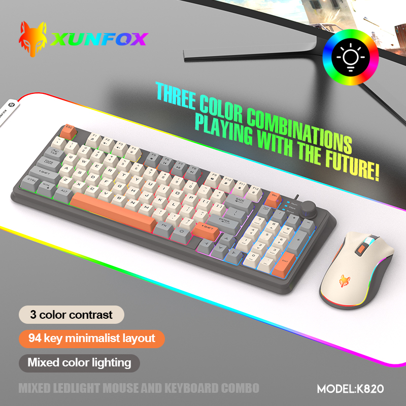 K820 USB filaire jeu clavier s - Gaming Keyboard Bundle avis et prix