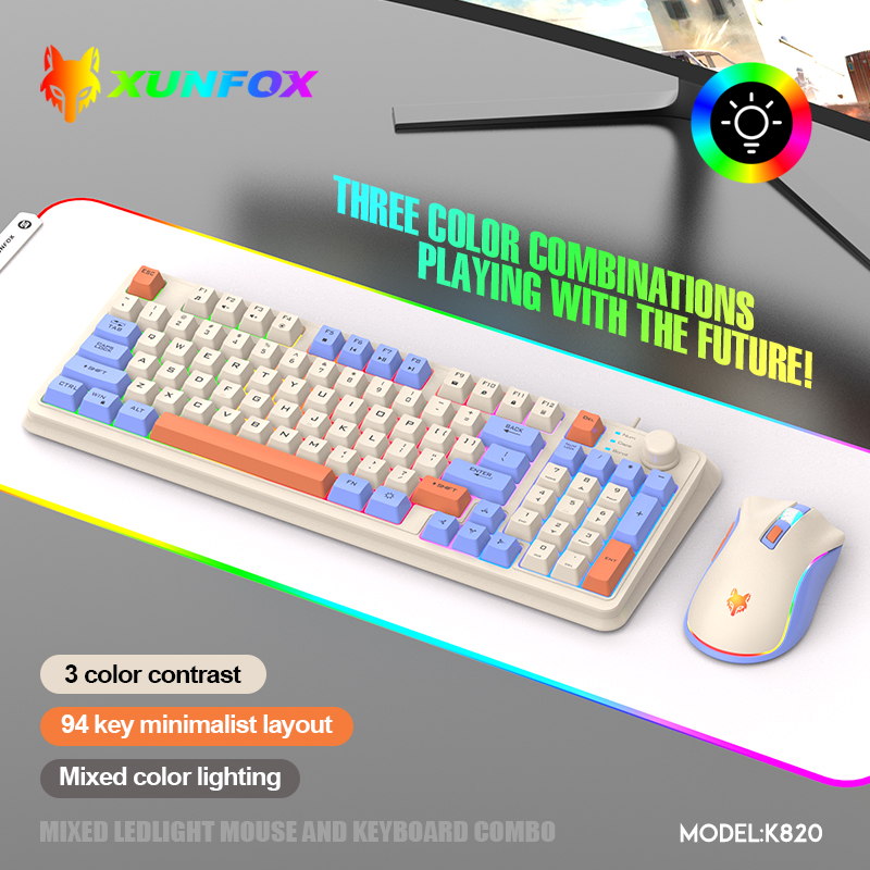 K820 USB filaire jeu clavier s - Gaming Keyboard Bundle avis et prix